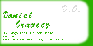 daniel oravecz business card